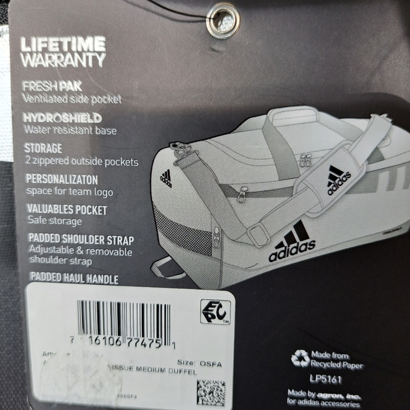 Adidas team issue duffel bag Medium - Picture 6 of 9